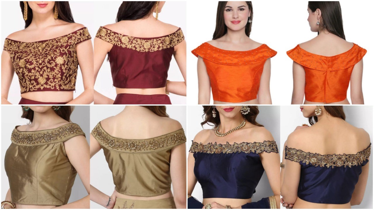 designs images of blouse neck border lace