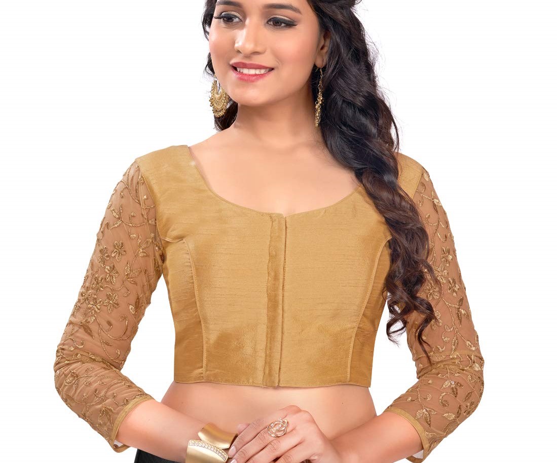 golden design blouse image