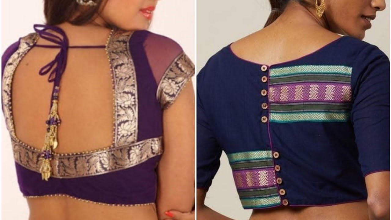 latest images of blouse designs for back neck