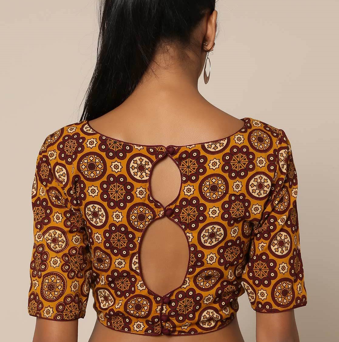 new blouse design for back hook neck