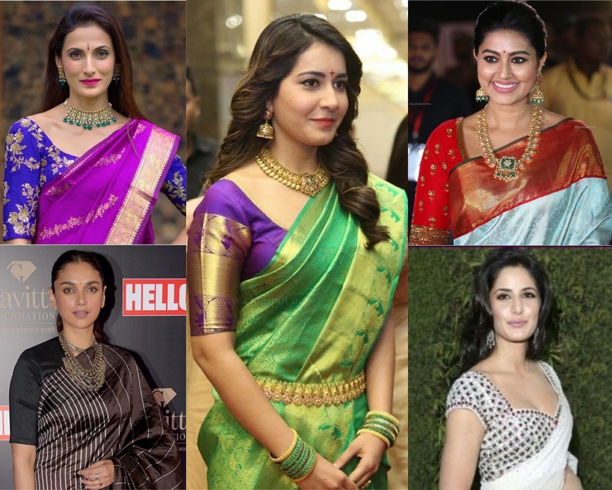 saree blouse designs for fat women to look slim