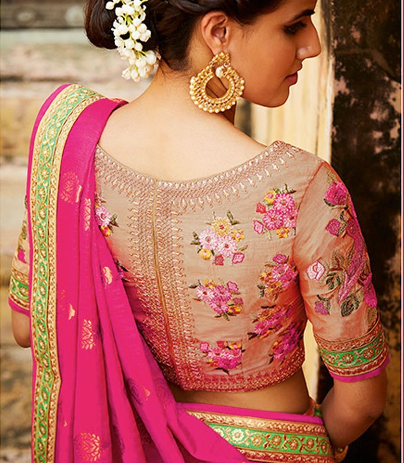 traditional blouse design image in back