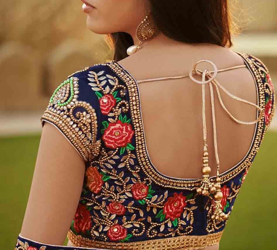 traditional blouse design in back