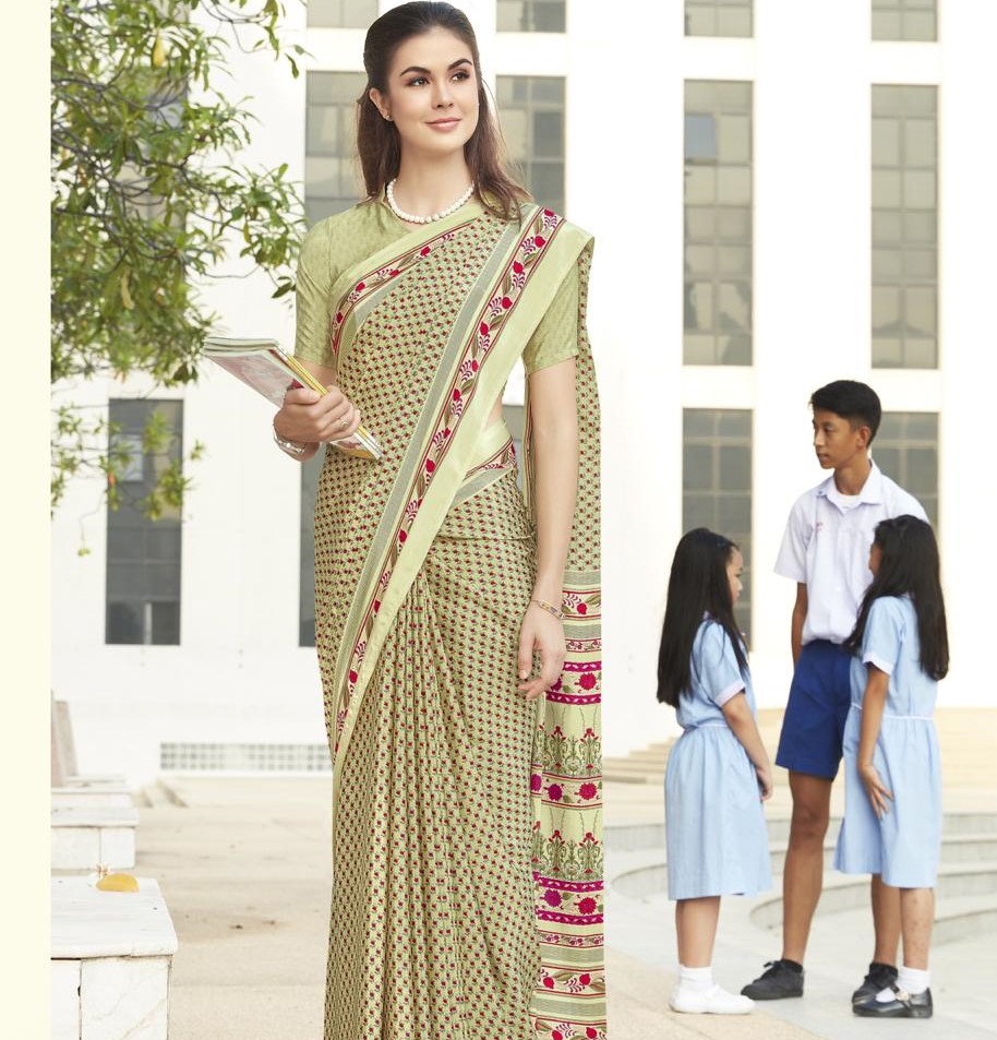 uniform saree blouse design latest