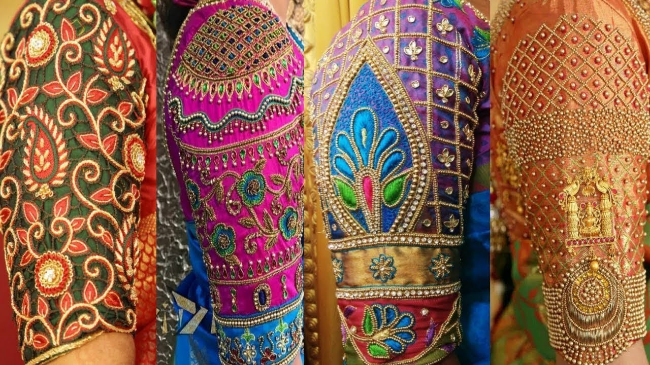 aari embroidery sleeves designs