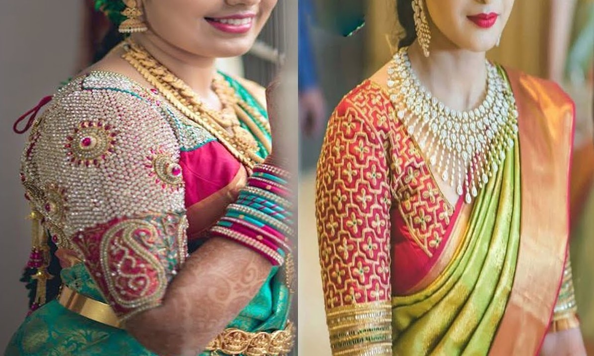 Pattu saree blouse designs
