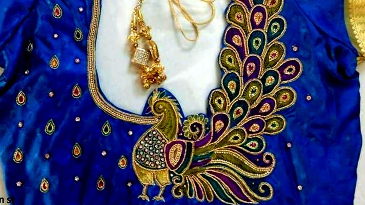 beautiful peacock blouse