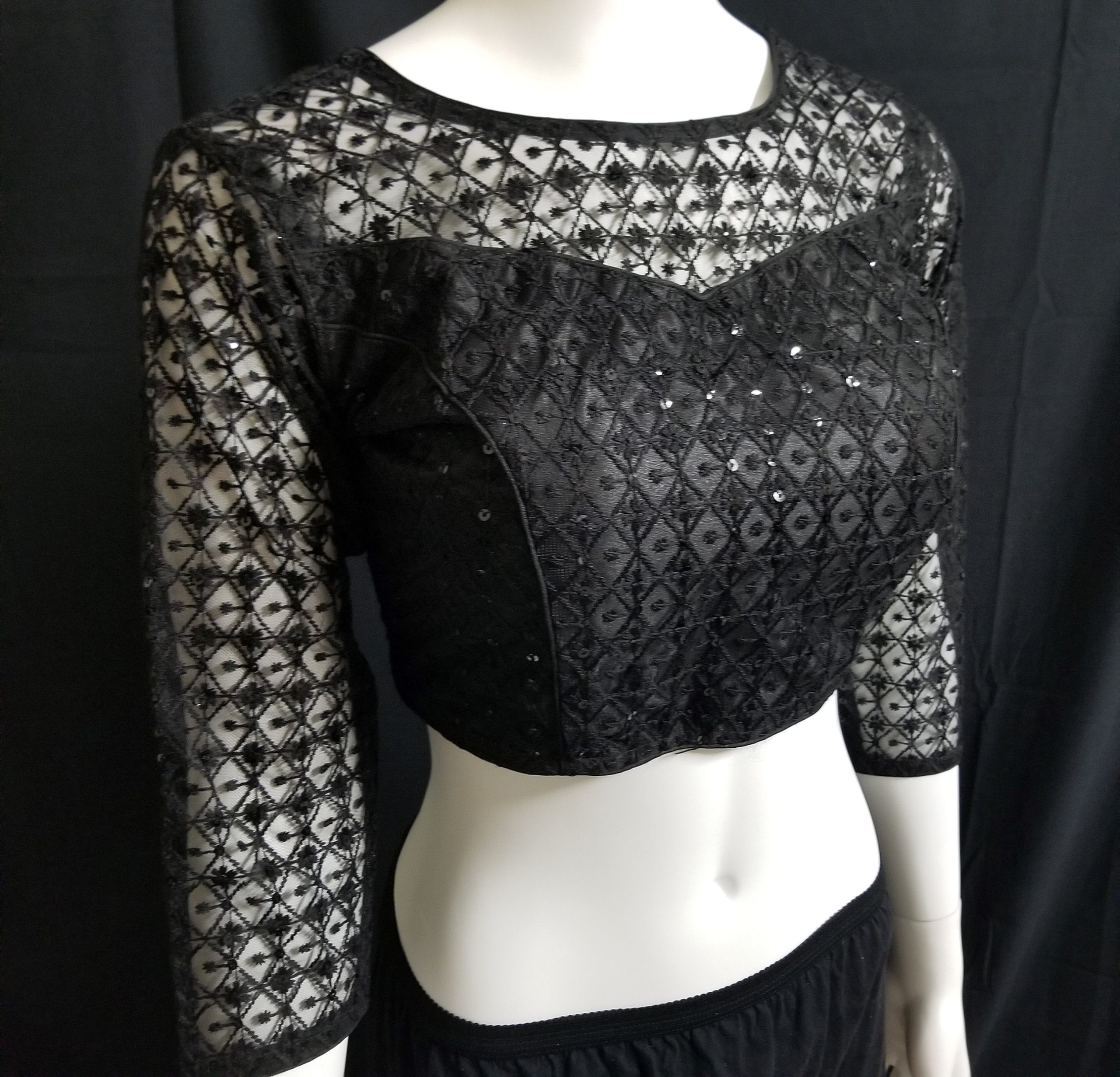 Readymade netted blouse