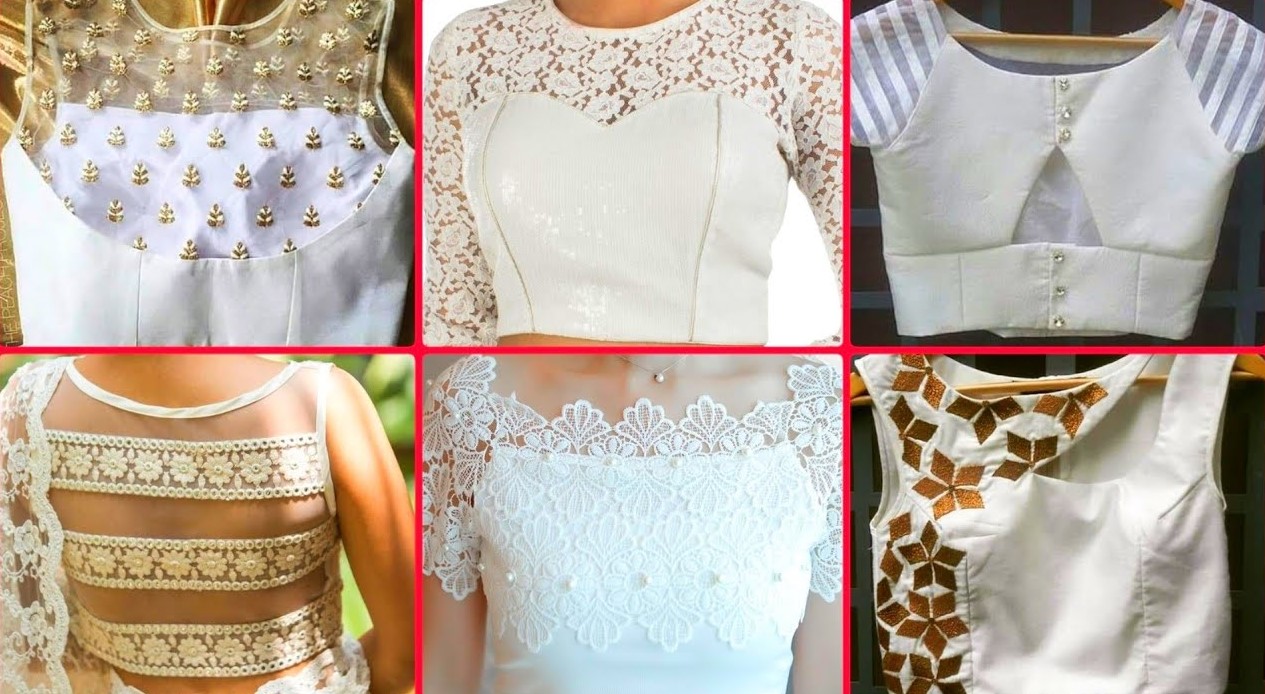 White net blouse patterns