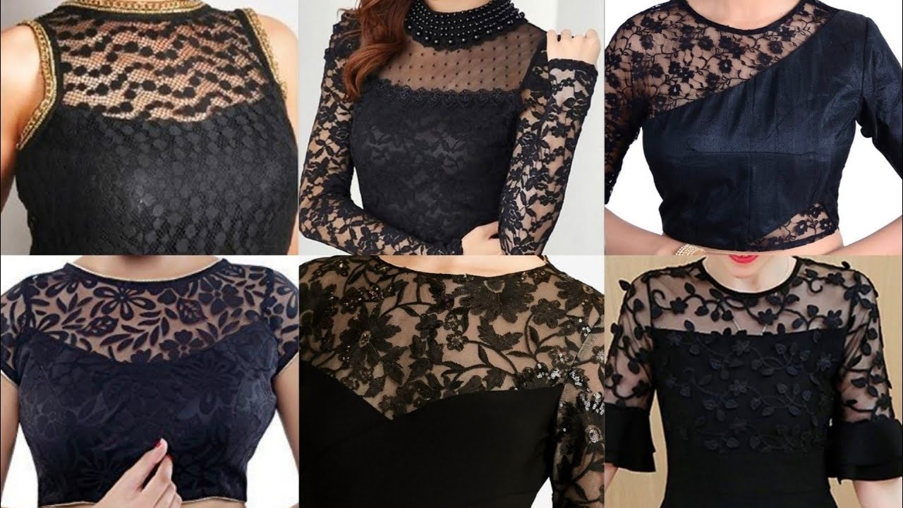 netted blouse designs