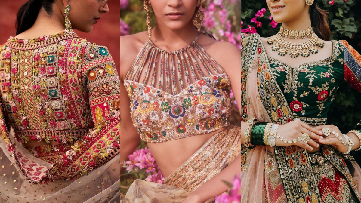 bridel saree blouse design