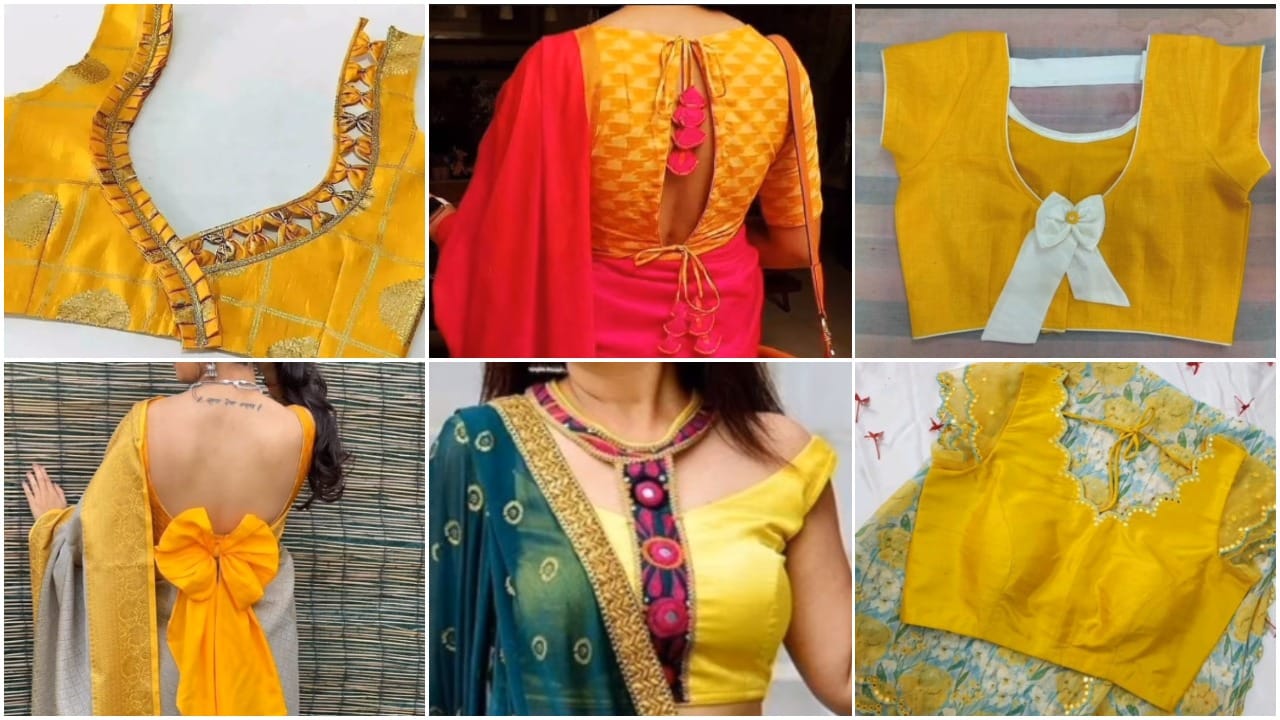 latest saree blouse