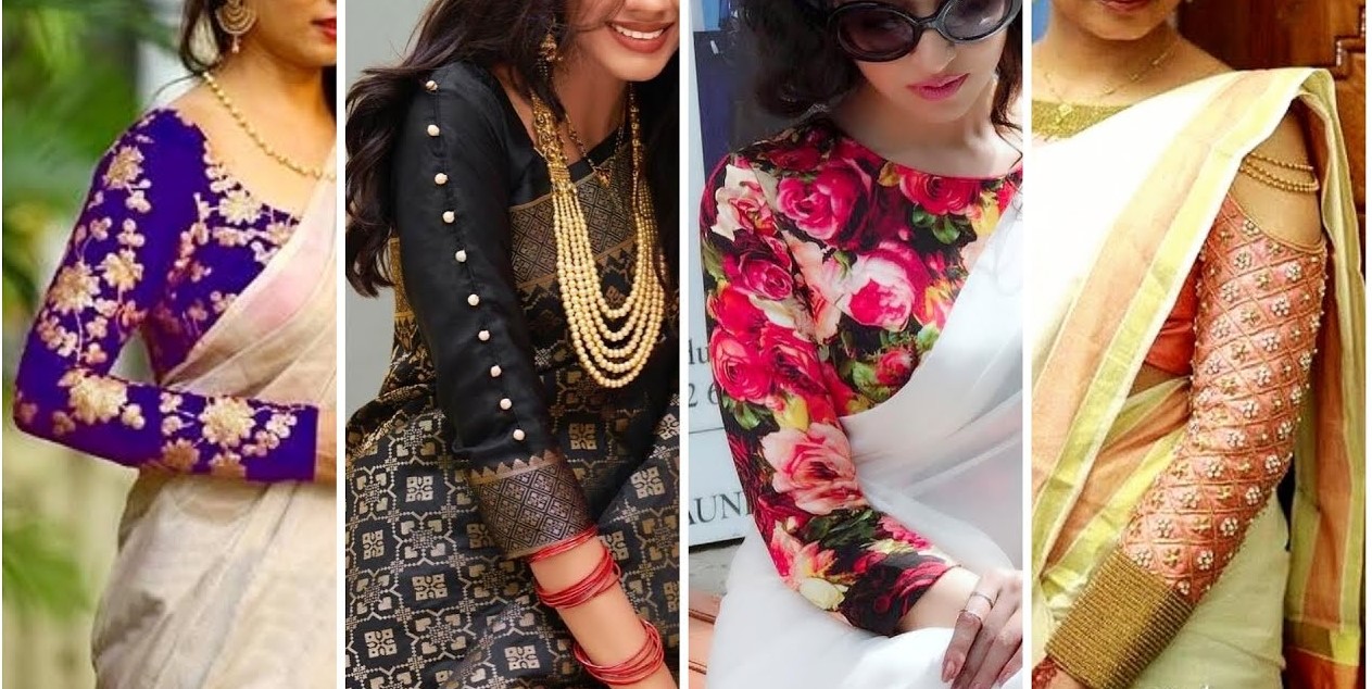 trendy saree blouse