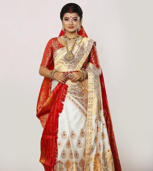 Bridal Mekhela chador dress