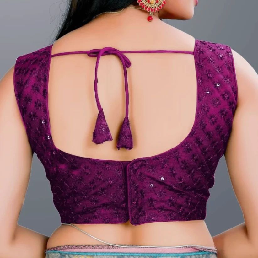 back of Designer Saree Blouses with Cool Back Designs