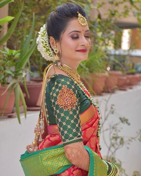 Latest Wedding Paithani Blouse Design