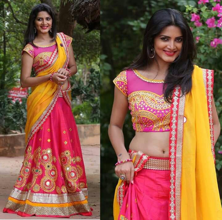 Pink Latest Jamdani Saree Blouse Design