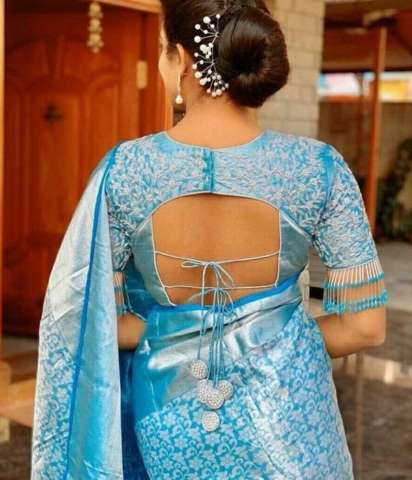 Unique Khan Saree Blouse Designs Backside