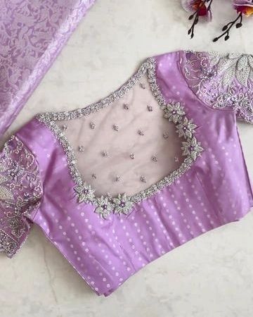 Unique & Latest Embroidery Designs On Saree Blouse