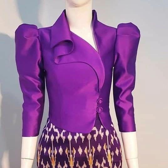 Unique Purple Blouse Design