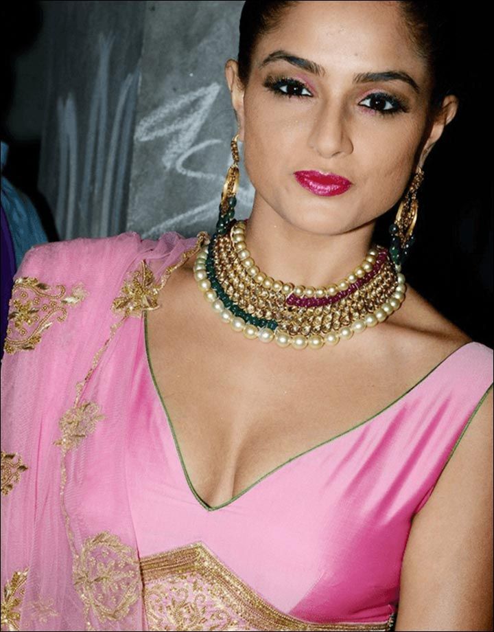 Hot Pink Designer Silk Saree