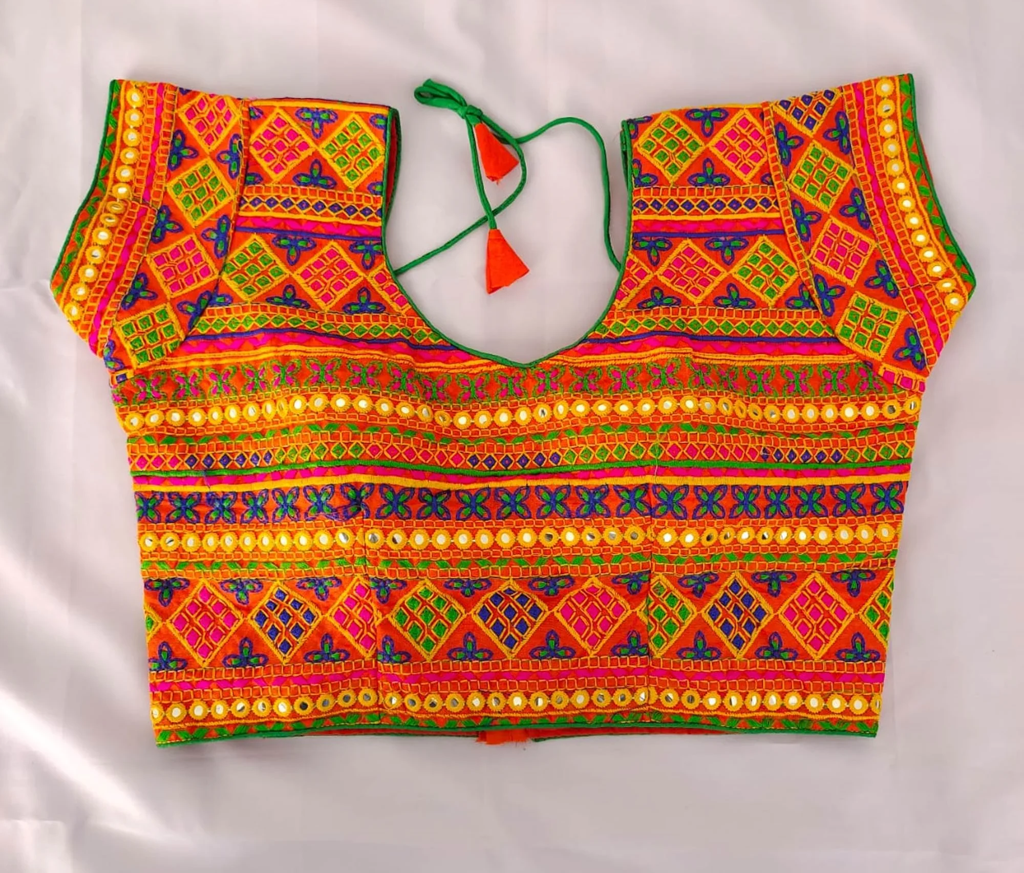 Orange Latest Woolen Blouse design