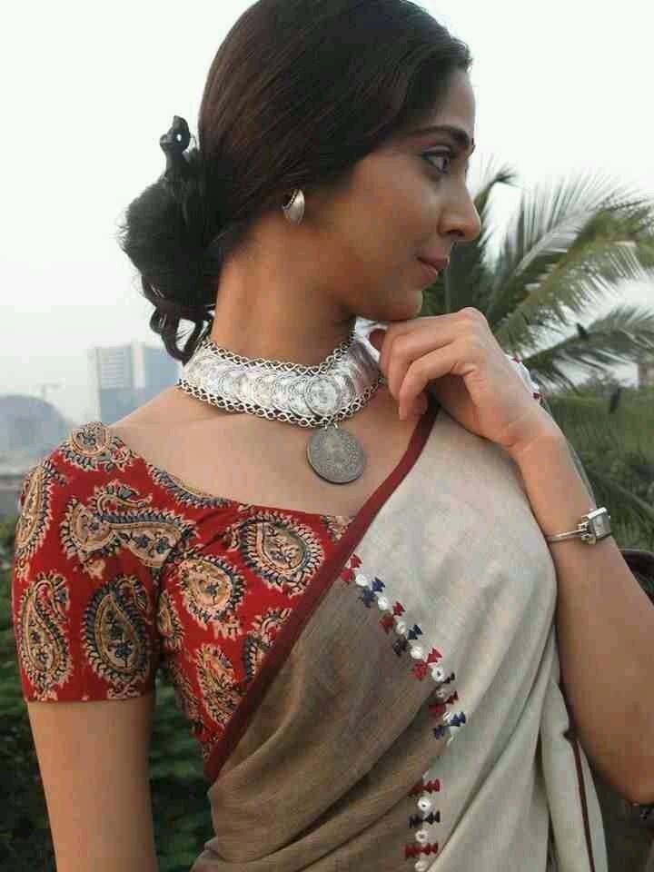 Trendy kalamkari blouse designs